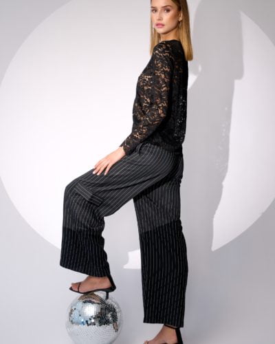 NOELLA Jane cargo pants Black/Stripe