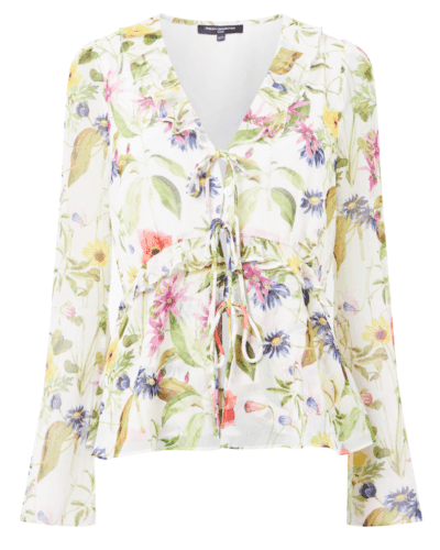 French Connection Monica Hallie crinkle blouse