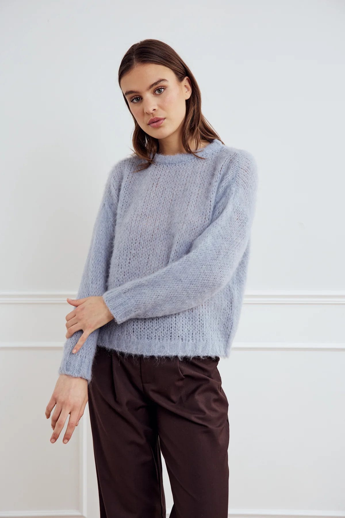 Noella Delta knit sweater Dove Blue