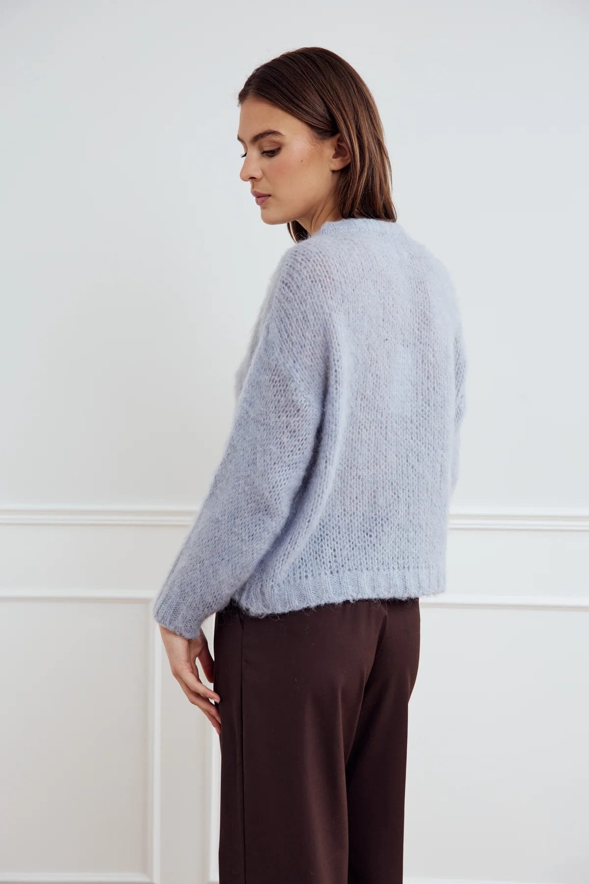 Noella Delta knit sweater Dove Blue - Image 2