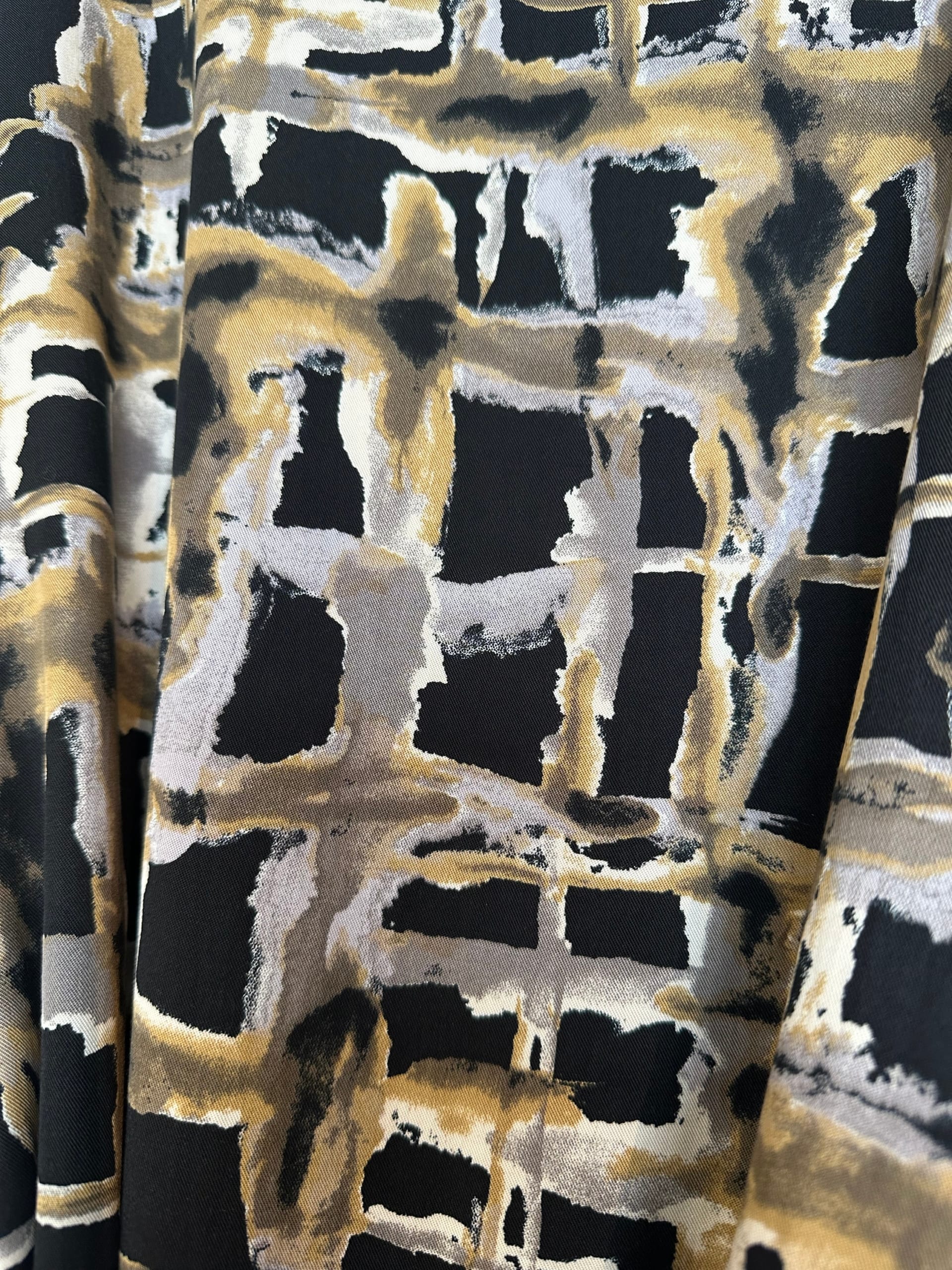 Sóldögg skyrtukjóll Svartur/Beis - Image 2