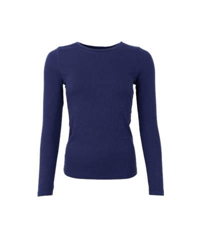 Tea síðerma bolur navy blár