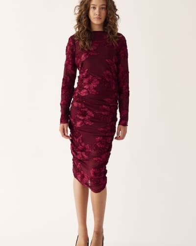 NOELLA Lavinia l/s dress winetasting