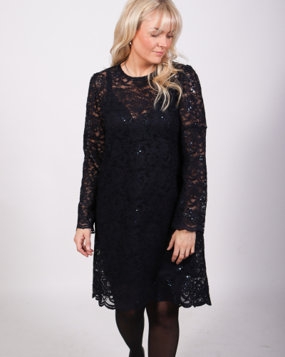 RYK blúndukjóll dökkblár