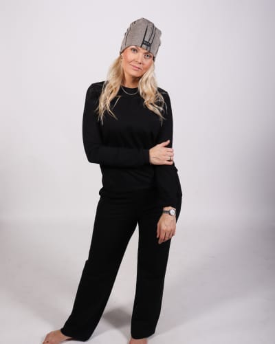 Jogging sett Svart með beinu sniði