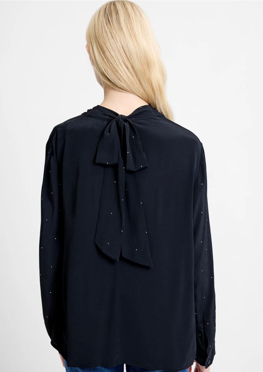 French Connection Renaya Diamante Draped Blouse - Image 3