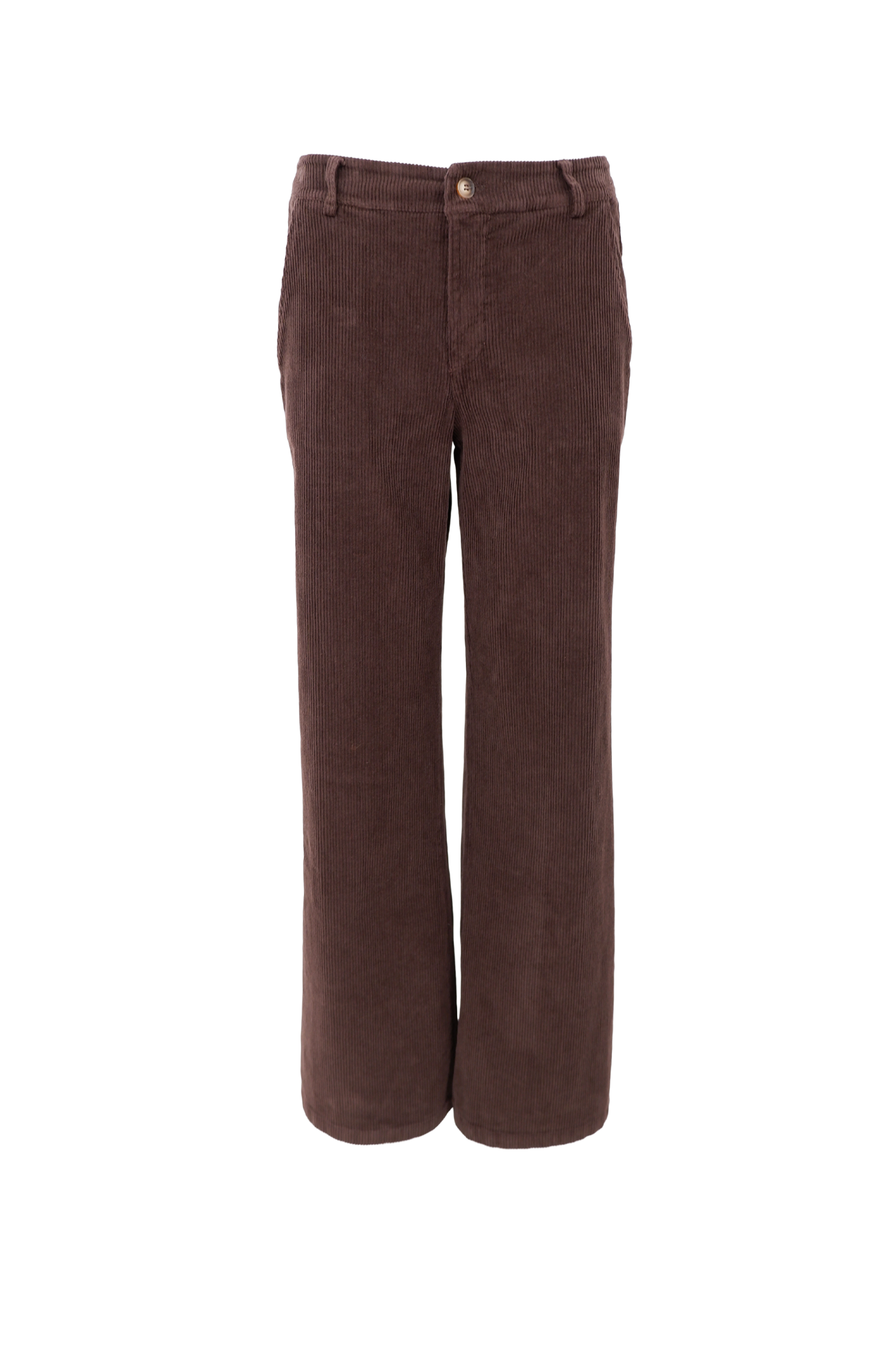 Cora flauel buxur coffee