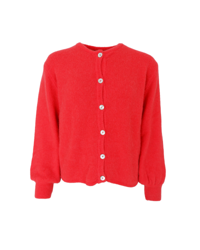 BC Bella knit cardigan Coral Red