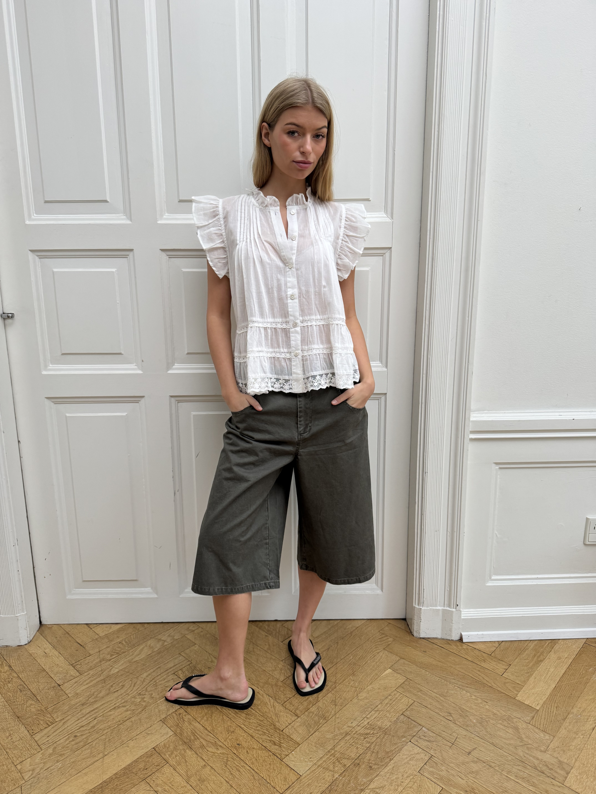 CONTINUE Audrey short sleeve white