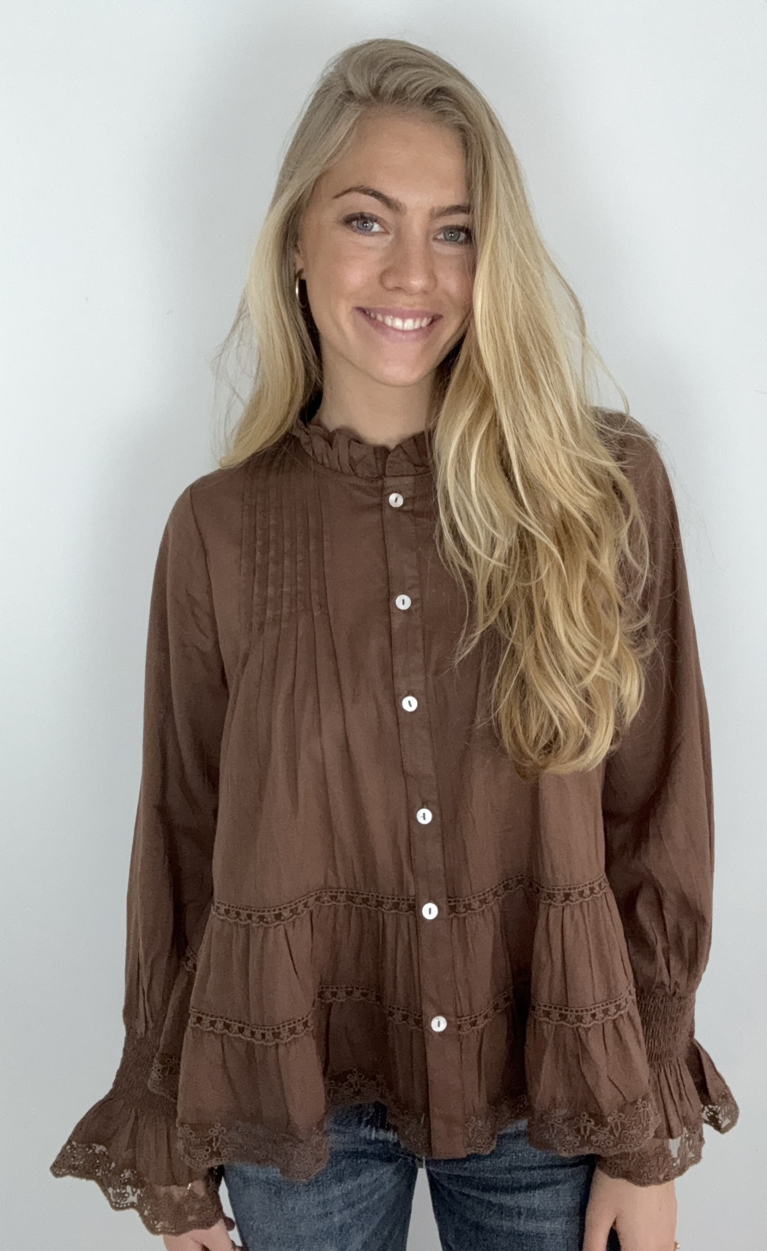 CONTINUE Audrey long sleeve brown