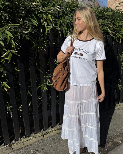 CONTINUE Audrey skirt white