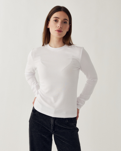 NOELLA LIDIE LS TOP WHITE