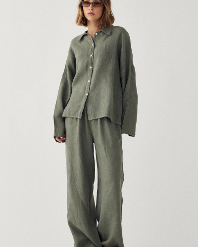 NOELLA N-Leanora shirt Green Leaf