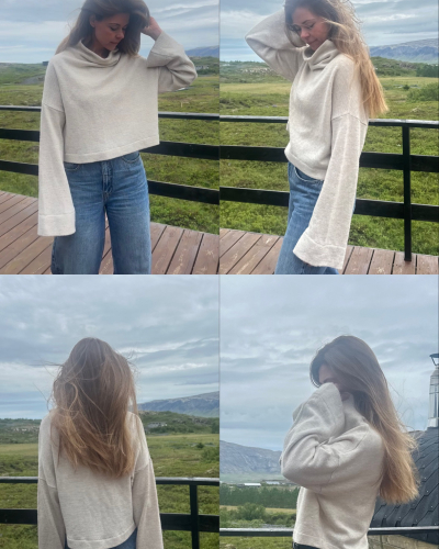 Mýrin peysa sand