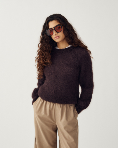 NOELLA N-LATORA MOHAIR BROWN CHOCOLATE