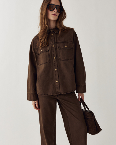 NOELLA N-MARTHENA SHIRT COCOA BROWN